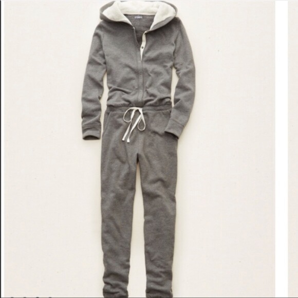 aerie Other - New American Eagle Aerie Fleece Hoodie Onesie Pajama XXL